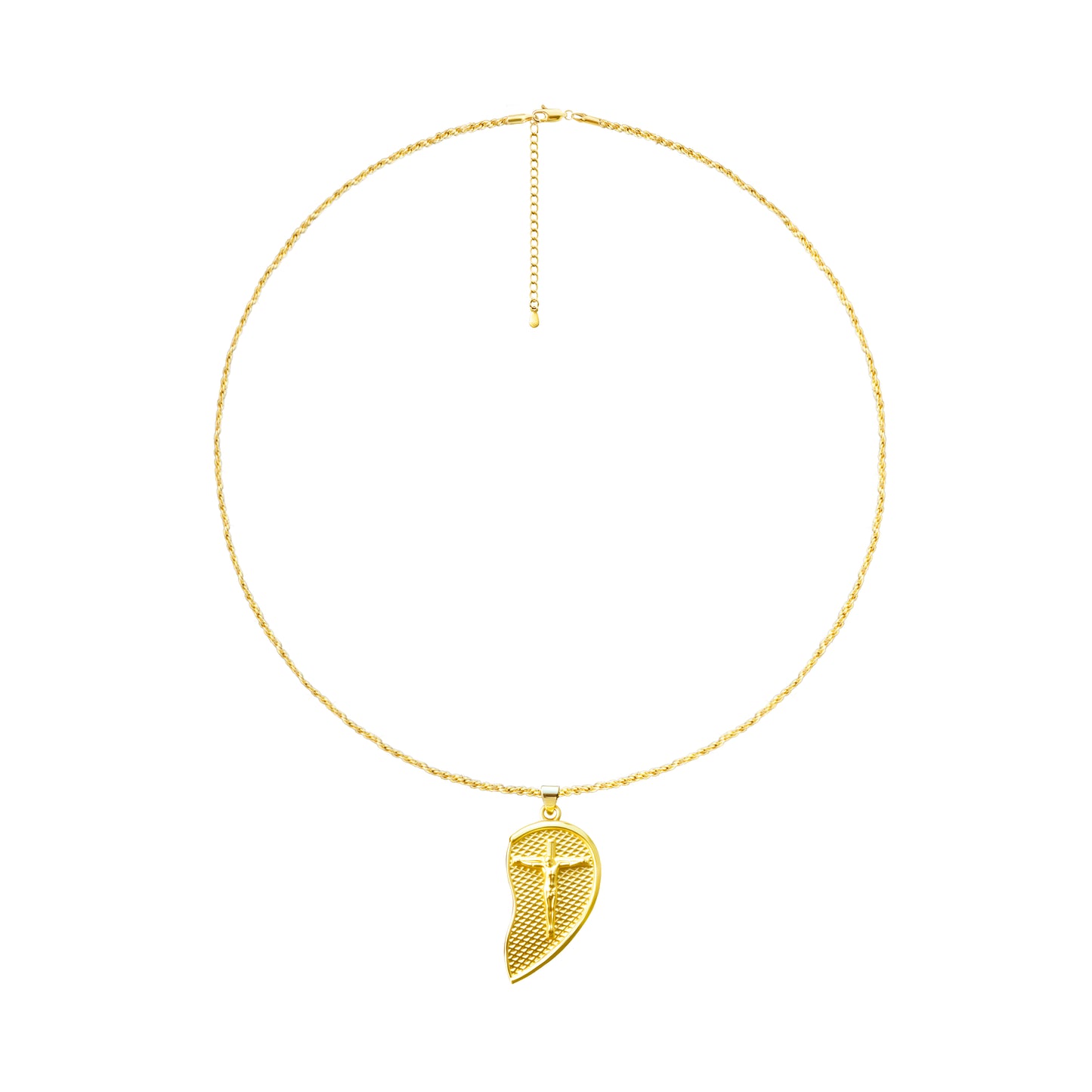 RYQEN Virgin Mary & Cross religious necklace Sacred Heart Duo Couple's Necklace Christian love token gift TikTok viral religious jewelry