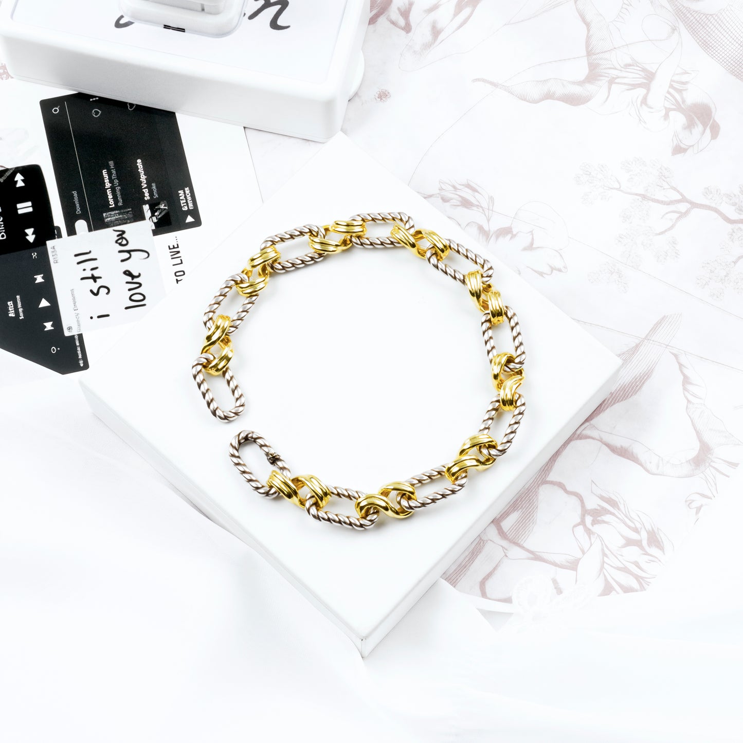 RYQEN DuoWeave Twist Bracelet Yin yang metal bracelet Statement cuff for women TikTok viral fashion accessory Designer Bracelet for women