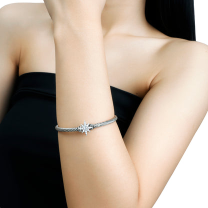 RYQEN micro-pavéd cubic zirconia star cuff Celestial Twist Star Bracelet Retro-style cuffs Stellar Twist Constellation Cuff Celestial Jewelry Minimalist luxury bracelet 2025