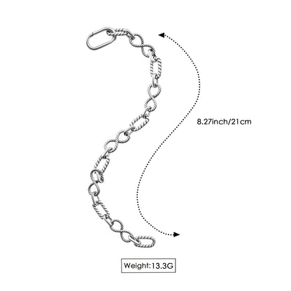 RYQEN Twisted Link Chain Bracelet TwistLuxe Elegance Chain Bracelet Delicate wrist jewelry for layering Mobiusu Loop chain Bracelet TikTok viral dainty jewelry 2025