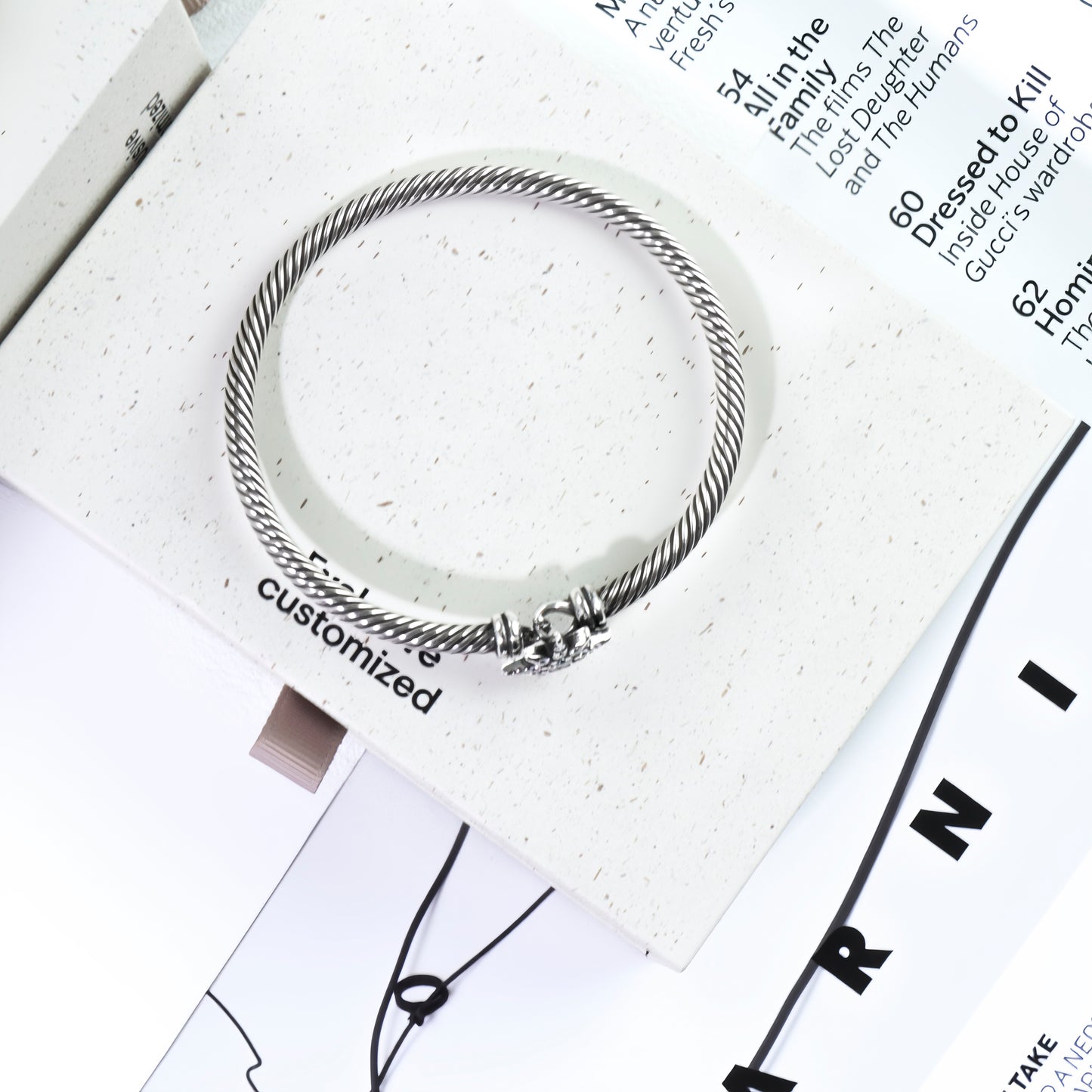 RYQEN micro-pavéd cubic zirconia star cuff Celestial Twist Star Bracelet Retro-style cuffs Stellar Twist Constellation Cuff Celestial Jewelry Minimalist luxury bracelet 2025